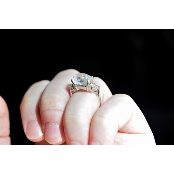 Alternative engagement rings, raw stone rings, size 5 6 7 8 9 10 11 - Picture 6 of 8
